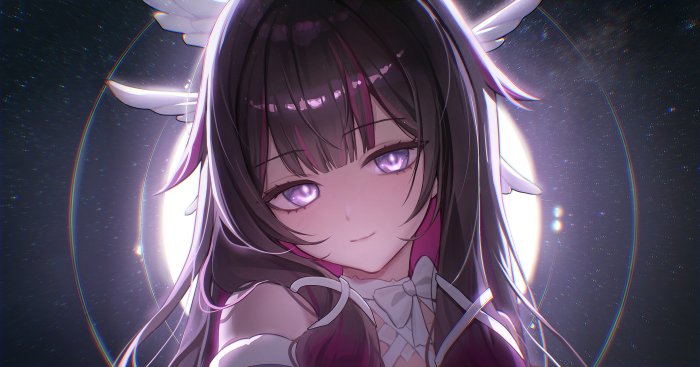 Columbina from Genshin Impact with Purple Eyes