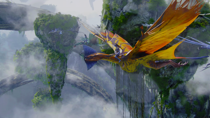 Jake Sully Riding Toruk in Avatar