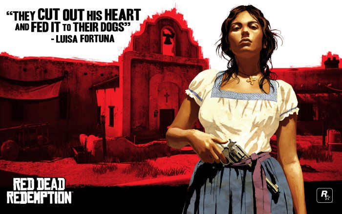 Red Dead Redemption Luisa Fortuna with Gun