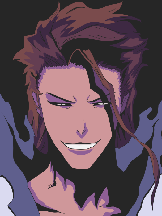 Sosuke Aizen from Bleach, anime art