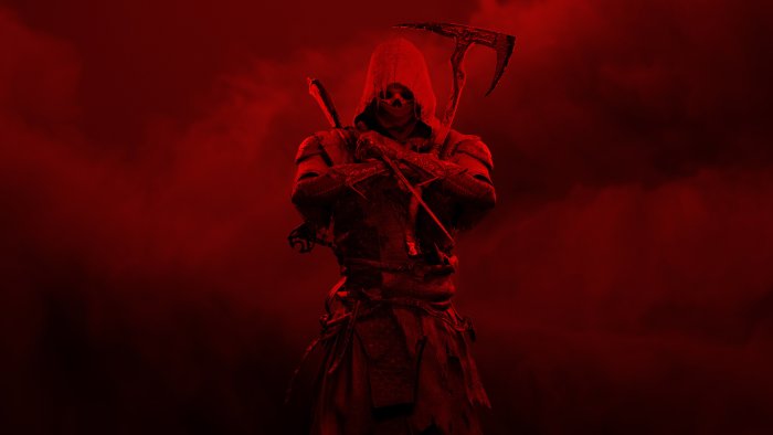 Grim Reaper with Scythe and Swords