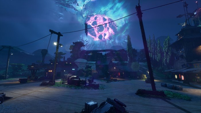 Borderlands 3: Mysterious celestial event over a settlement