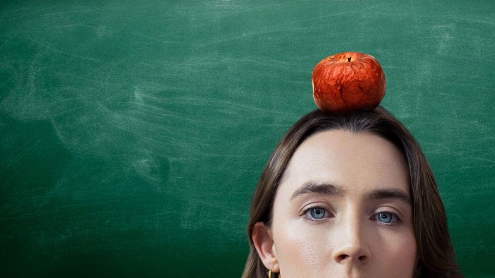Bad Apples movie poster with apple on head