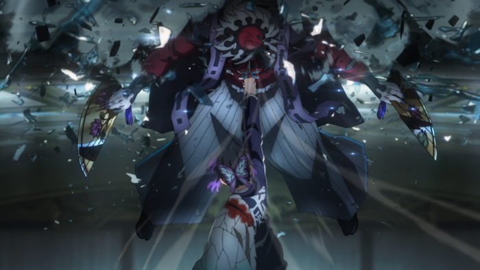 Shinobu Kocho fights Muzan Kibutsuji in Demon Slayer