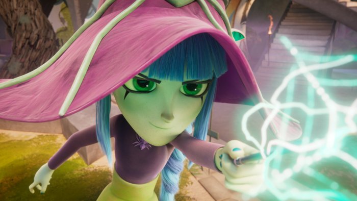 Mia from Monster Mia casting a spell