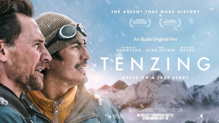 Tenzing movie poster with two men on a mountain