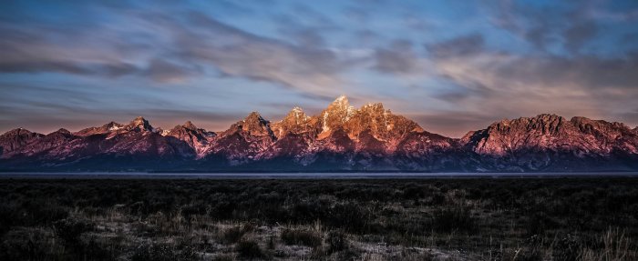 Grand Teton Mountains at Sunrise