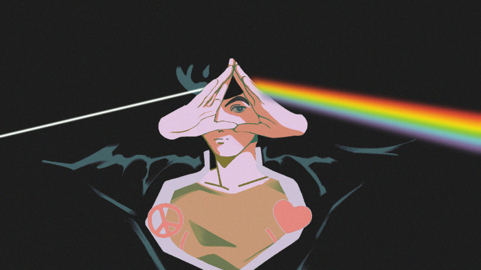 Pink Floyd Dark Side of the Moon inspired art