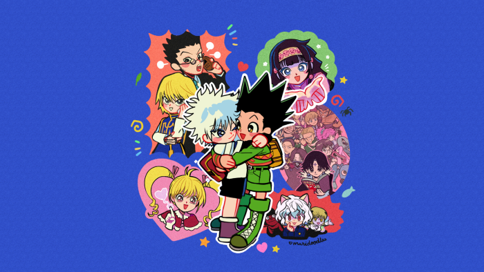 Hunter x Hunter characters in cute anime art style