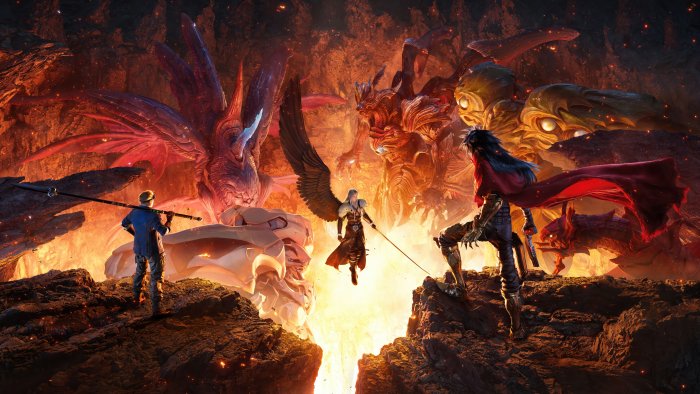 Final Fantasy VII Rebirth characters facing monsters