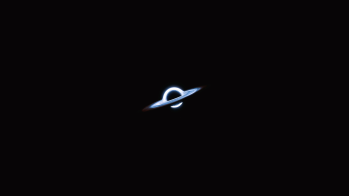Black hole with accretion disk in space