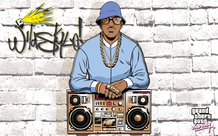 Grand Theft Auto: Vice City DJ with Boombox