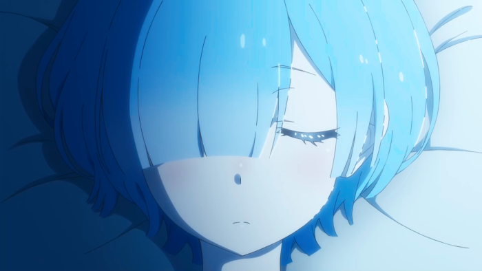 Rem sleeping peacefully from Re:Zero
