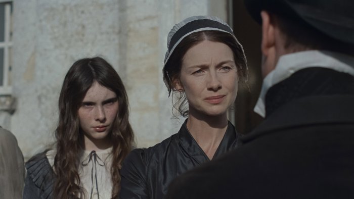 Outlander characters in period attire