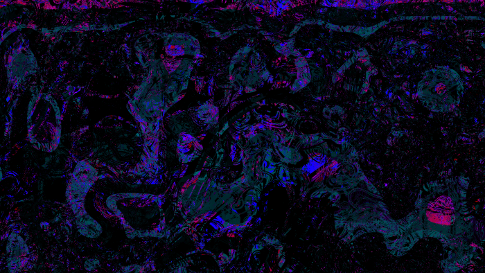Abstract Dark Psychedelic Swirls and Shapes