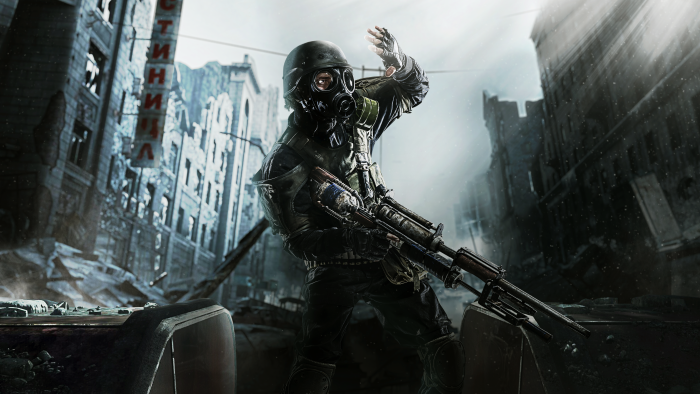 Metro Exodus Soldier in Ruined City
