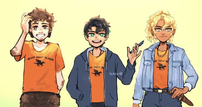 Camp Half-Blood characters from Percy Jackson series