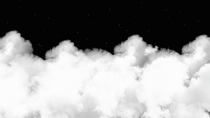 Night sky with stars and clouds
