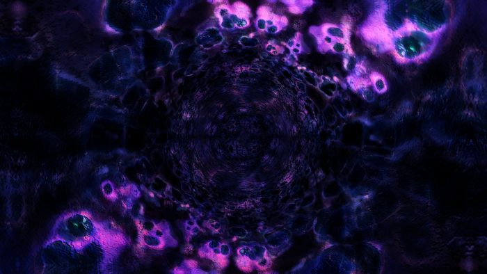 Abstract Purple and Black Tunnel