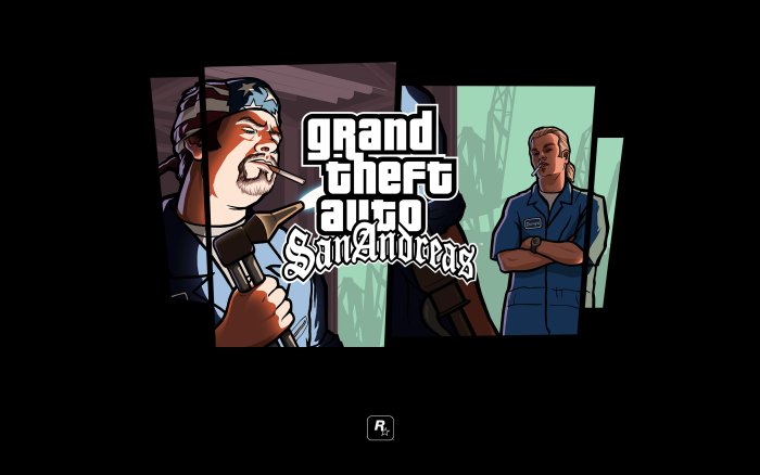 Grand Theft Auto: San Andreas characters and logo