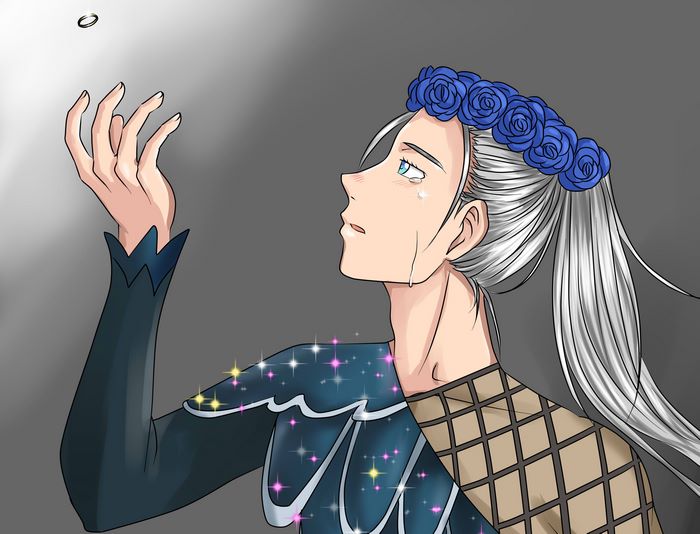 Victor Nikiforov from Yuri!!! On Ice crying
