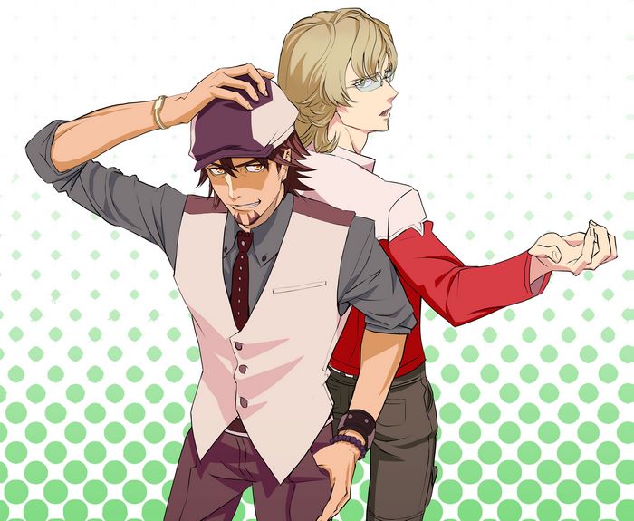Tiger and Bunny characters Barnaby Brooks Jr. and Kotetsu T. Kaburagi
