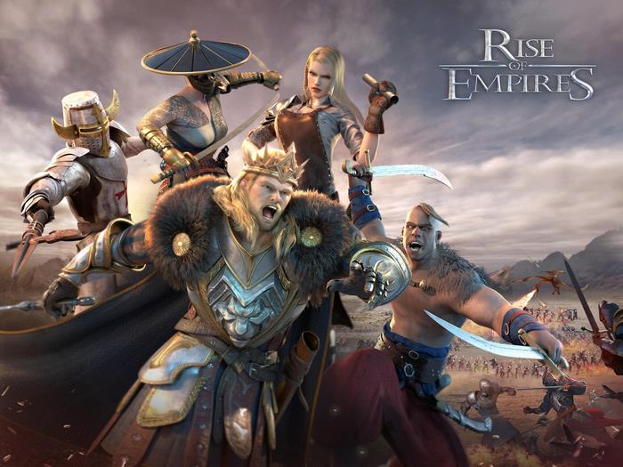 Rise of Empires characters in battle