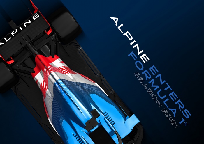 Alpine F1 Car CGI Render Season 2021