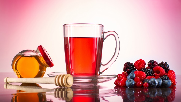 Tea with Berries and Honey