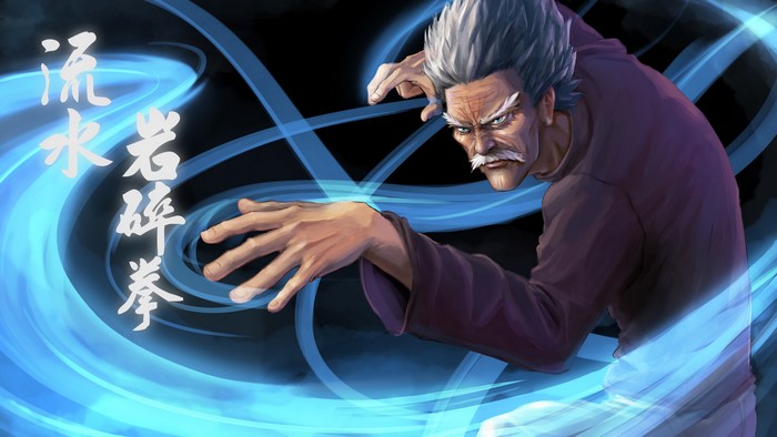 Bang from One-Punch Man using Water Stream Rock Smashing Fist