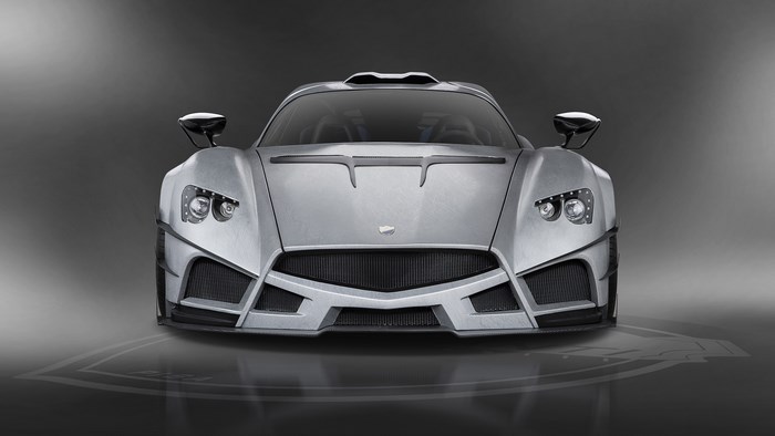 Mazzanti Evantra Millecavalli silver sport car