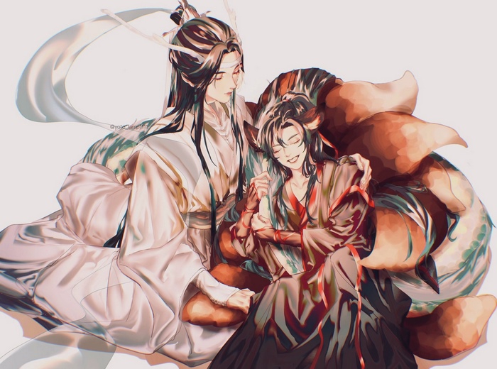 Lan Wangji and Wei Ying from Mo Dao Zu Shi