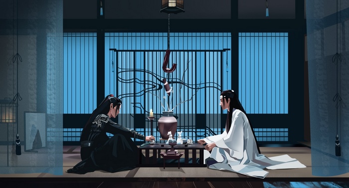 Lan Wangji and Wei Wuxian from The Untamed