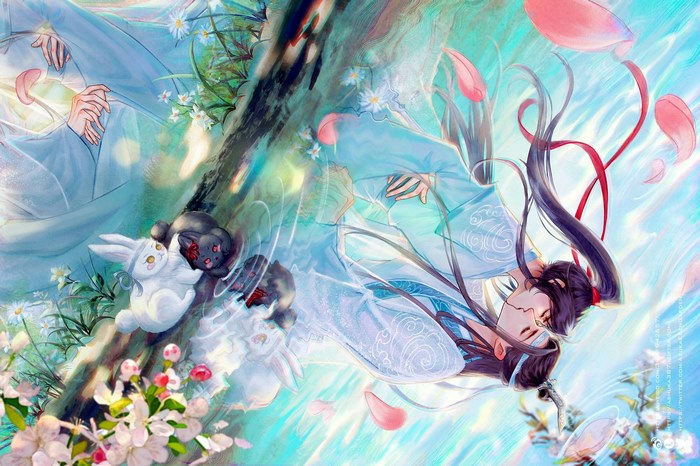 Lan Wangji and Wei Wuxian in Ethereal Scene