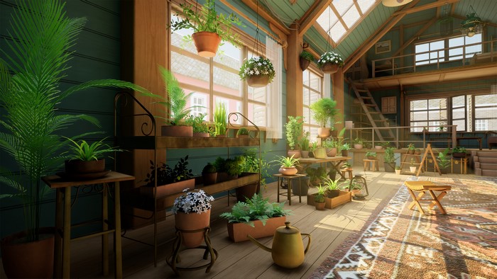 Sun Room Filled With Plants