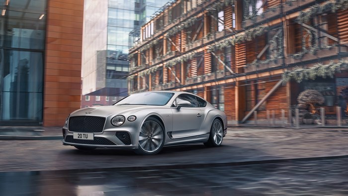 Silver Bentley Continental GT Speed 4K