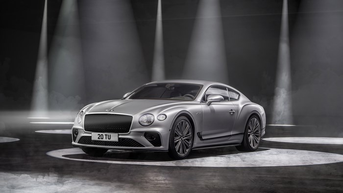 Silver Bentley Continental GT Speed 4K