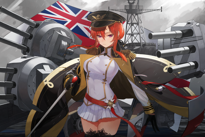 Monarch from Azur Lane with Union Jack