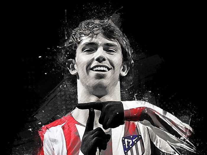 Joao Felix in Atletico Madrid jersey
