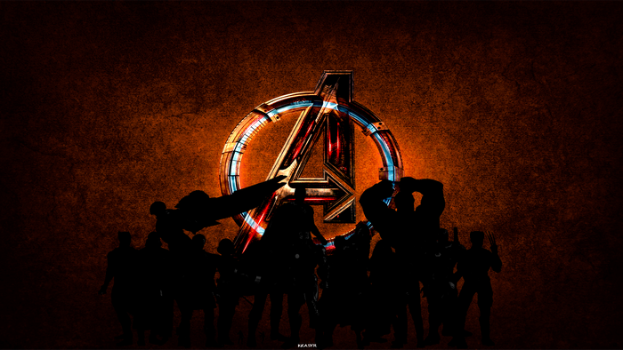 Avengers Assemble with the Avengers Logo
