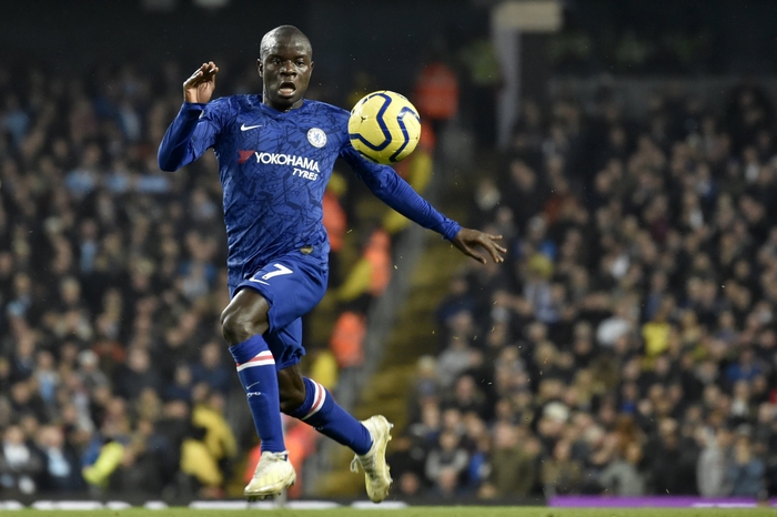 N'Golo Kanté playing soccer