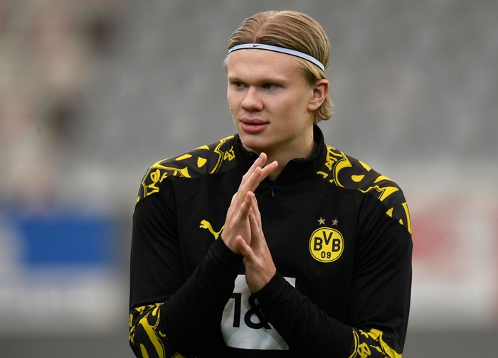 Erling Haaland in Borussia Dortmund training kit