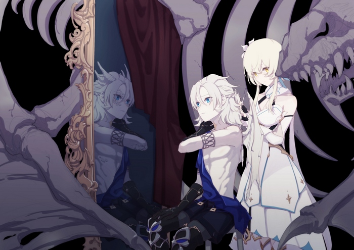 Albedo and Lumine from Genshin Impact