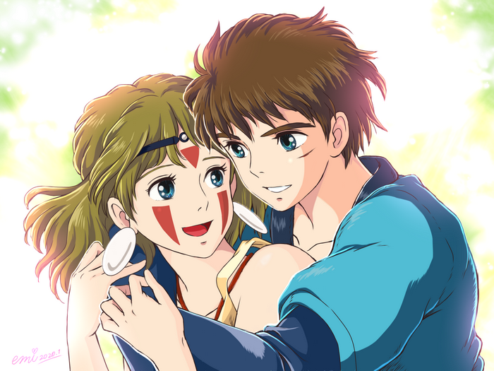 San and Ashitaka from Princess Mononoke