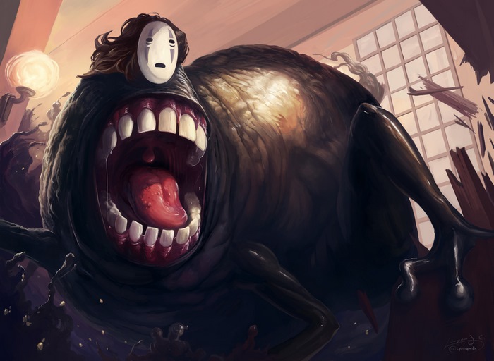 No-Face monster from Spirited Away
