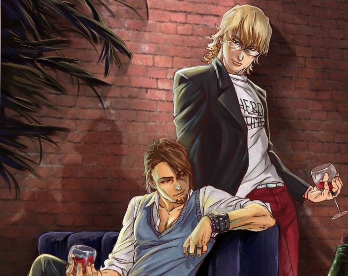 Barnaby Brooks Jr. and Kotetsu T. Kaburagi from Tiger and Bunny