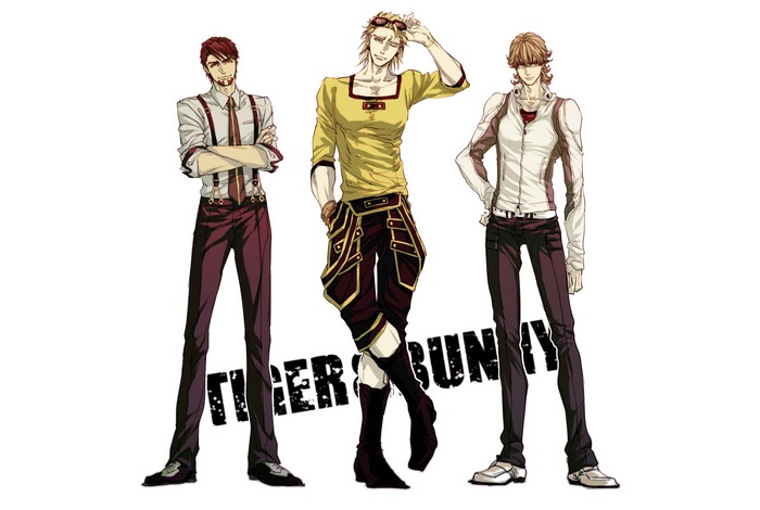Tiger and Bunny characters Barnaby Brooks Jr. and Kotetsu T. Kaburagi