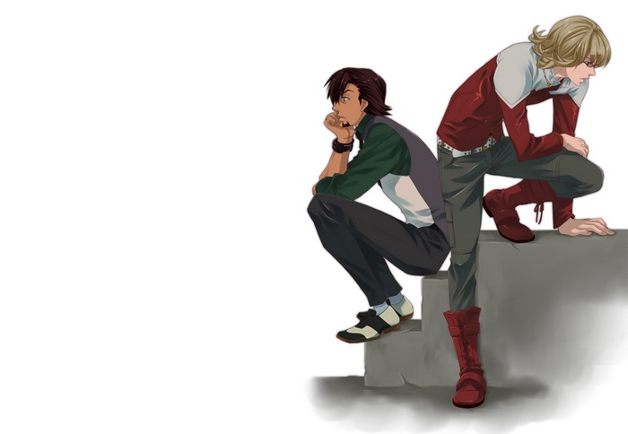 Barnaby Brooks Jr. and Kotetsu T. Kaburagi from Tiger and Bunny