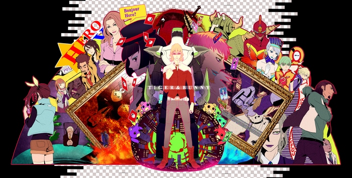 Tiger & Bunny characters collage