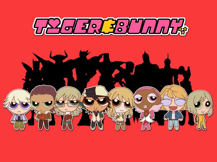 Tiger & Bunny characters in Powerpuff Girls style